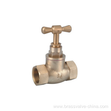 Brass stop valve